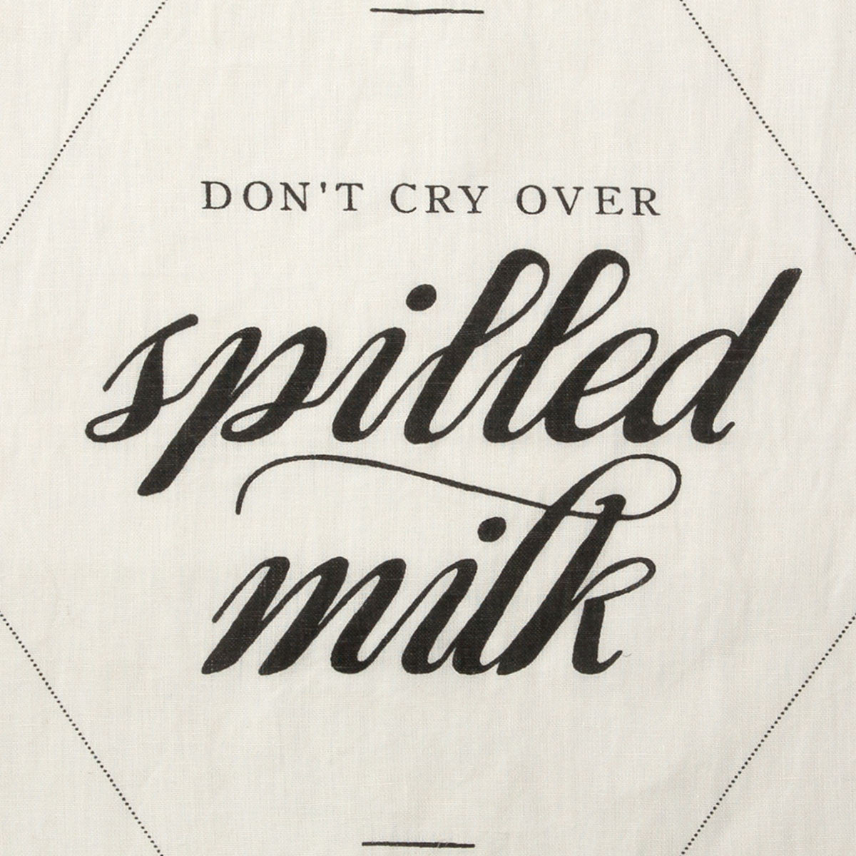 Spilled Milk Pure Linen Tea Towel