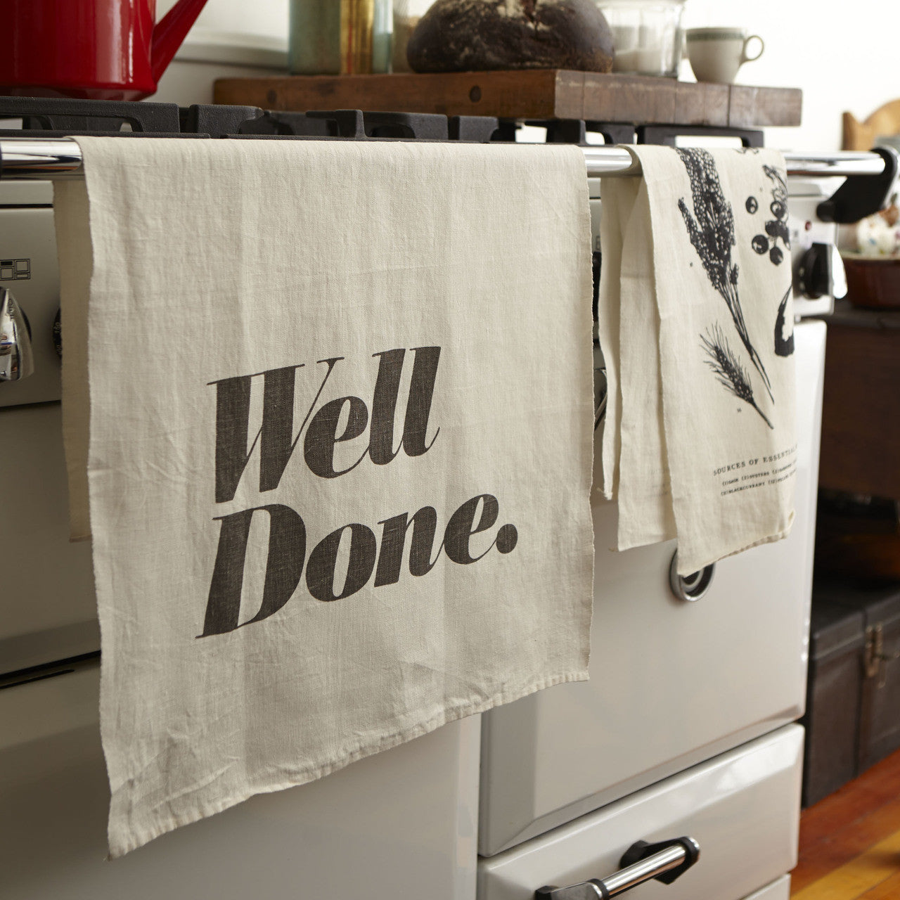 Mind Your Manners Pure Linen Tea Towel